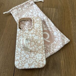 Loopy Case iPhone 14 Pro Cream Floral Phone Case
